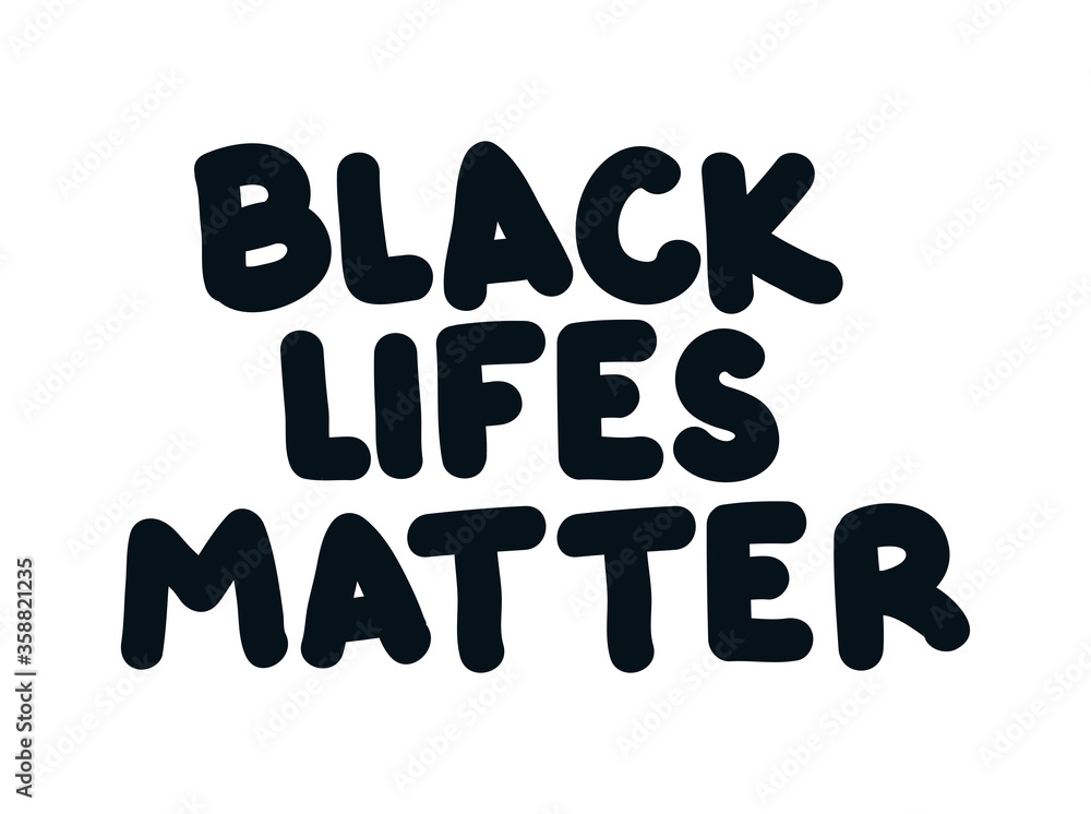 Black lives matter lettering design of Protest justice and racism theme Vector illustration Black lives matter lettering design of Protest justice and racism theme Vector illustration