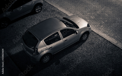 car on the night