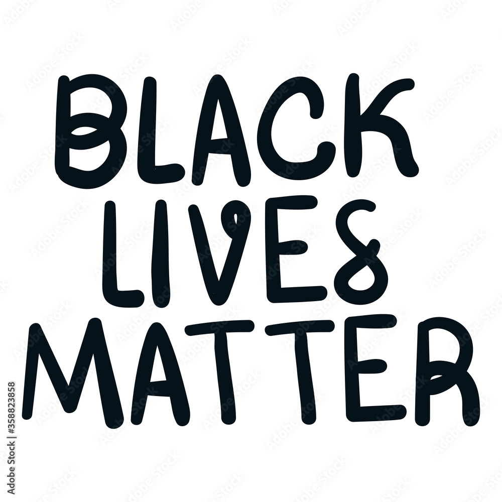 Black lives matter lettering design of Protest justice and racism theme Vector illustration Black lives matter lettering design of Protest justice and racism theme Vector illustration