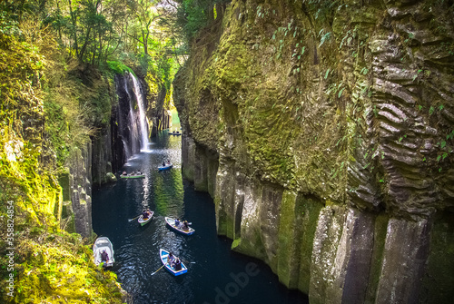 宮崎　高千穂峡　峡谷　絶景