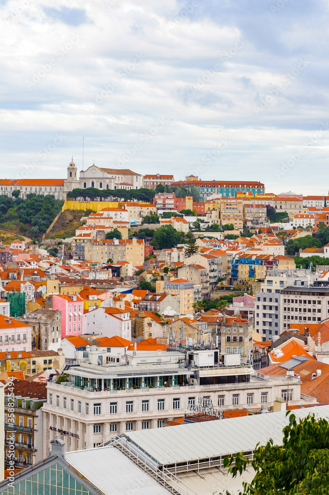 It's Beautiful panoramic view of Lisbon, Portugal. Lisbon is the westernmost large city Europe and the seventh-most-visited city in Southern Europe