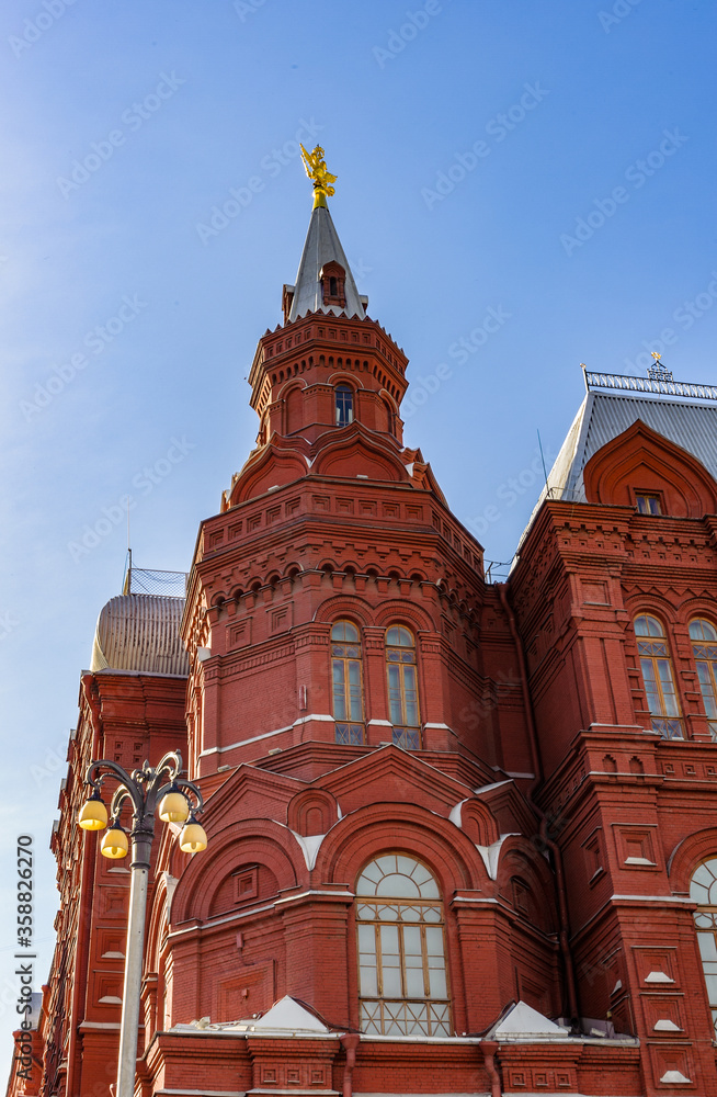 It's Tower of the State Historical Museum, Moscow, Russia