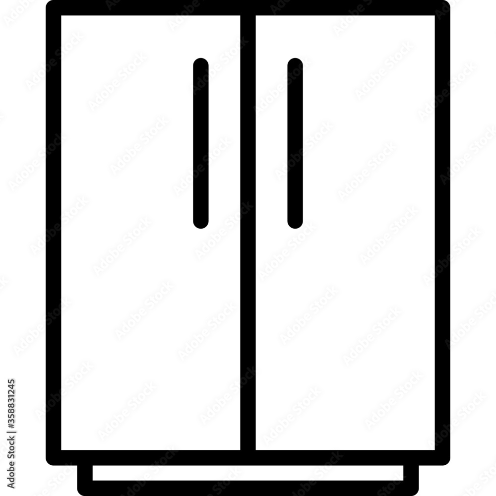 Cupboard icon in vector