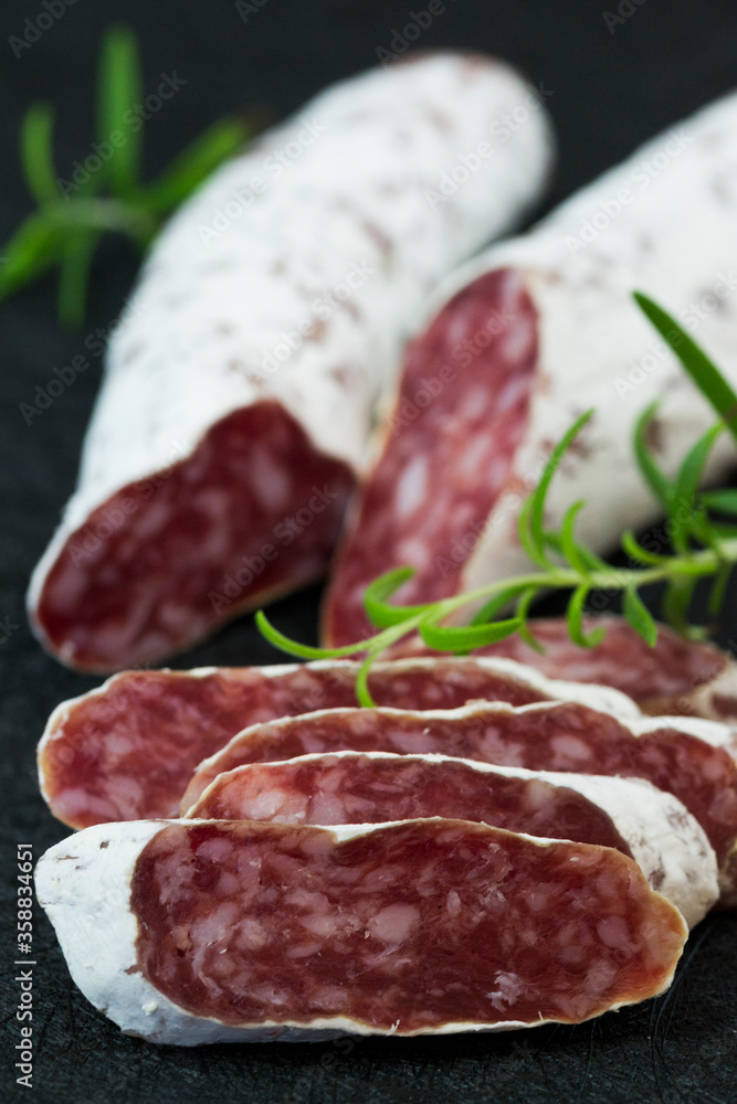 Fuet - traditional spanish sausage. Fuet - traditional spanish sausage.
