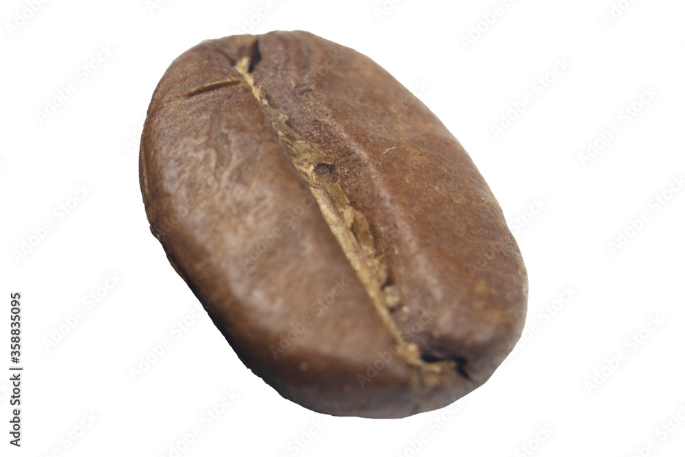 image of coffee-bean on the white background isolated image of coffee-bean on the white background isolated
