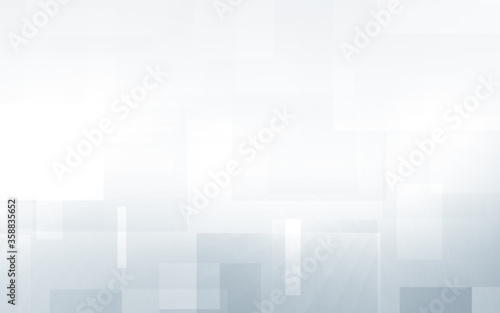 Abstract blue white and gray polygon square pattern gradient background. with space for concept design Technology and modern. 3d render illustration. © MOMOSTOCK
