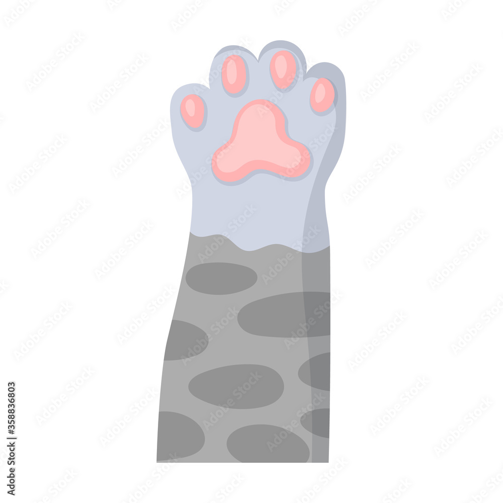 Cat paw vector icon.Cartoon vector icon isolated on white background cat paw. Cat paw vector icon.Cartoon vector icon isolated on white background cat paw.