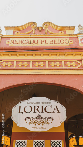 Cordoba, Colombia. February 12, 2020: Public Market of Lorica photo