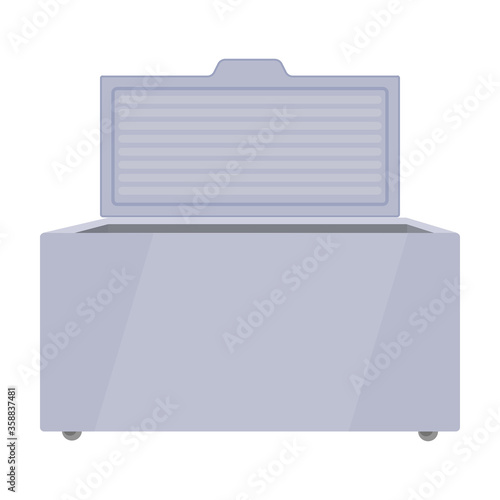 Freezer vector icon.Cartoon vector icon isolated on white background freezer.