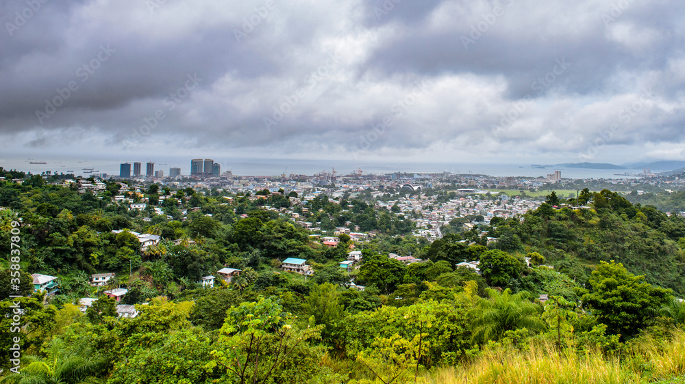 It's Panoramic view of Port of Spain, Trinidad and Tobago It's Panoramic view of Port of Spain, Trinidad and Tobago