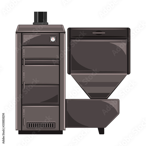 Boiler vector icon.Cartoon vector icon isolated on white background boiler.