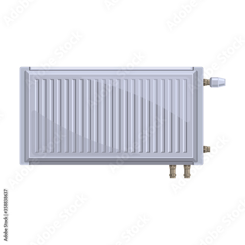 Wallpaper Mural Electric radiator vector icon.Cartoon vector icon isolated on white background electric radiator. Torontodigital.ca