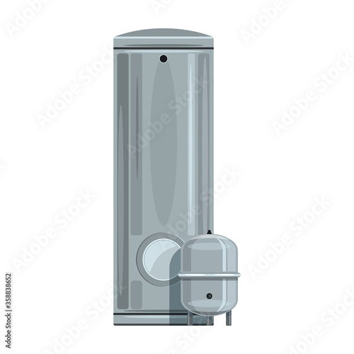 Gas boiler vector icon.Cartoon vector icon isolated on white background gas boiler.
