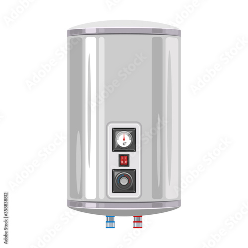 Water boiler vector icon.Cartoon vector icon isolated on white background water boiler.