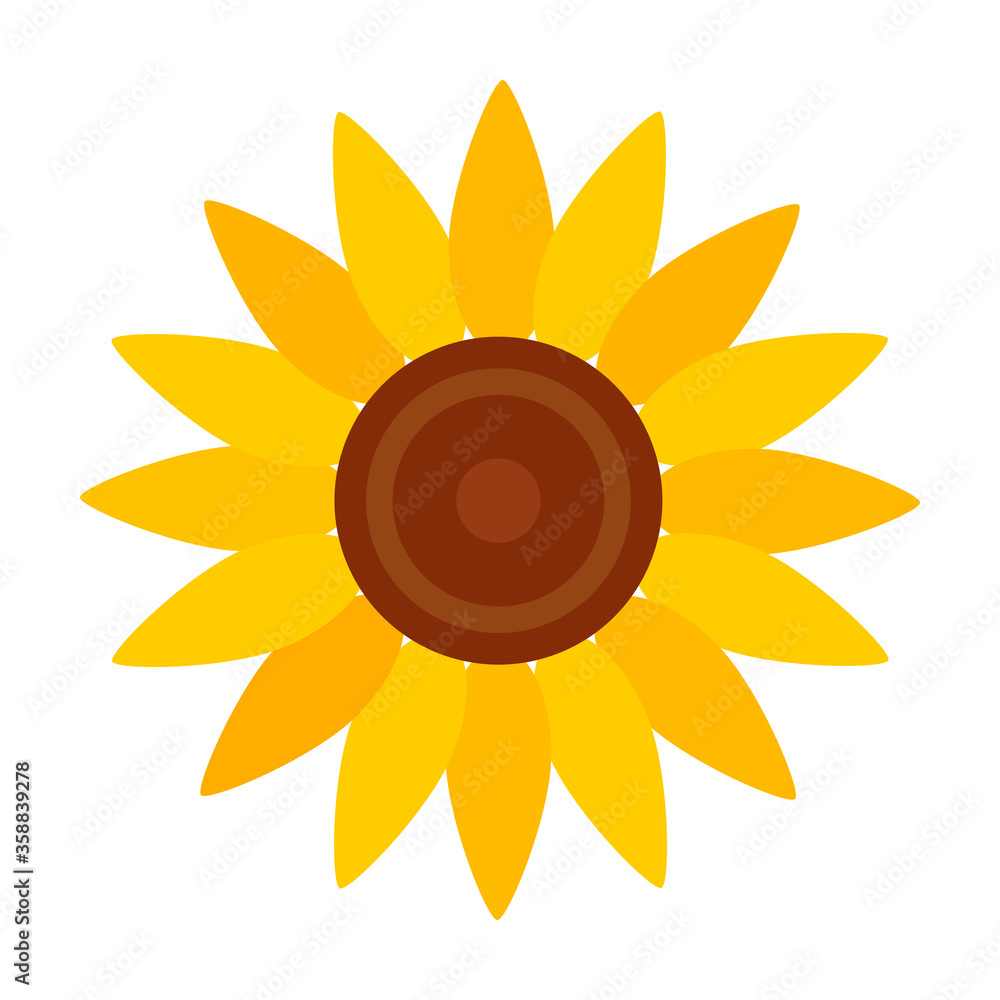 Sunflower vector icon.Cartoon vector icon isolated on white background sunflower. Sunflower vector icon.Cartoon vector icon isolated on white background sunflower.