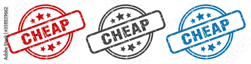 cheap stamp. cheap round isolated sign. cheap label set