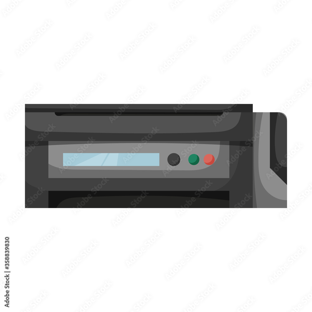 Printer vector icon.Cartoon vector icon isolated on white background printer. Printer vector icon.Cartoon vector icon isolated on white background printer.
