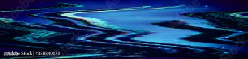 Glitch art digital vector illustration. Graphic vector art. Glitch digital color pixel noise. Abstract grunge texture.