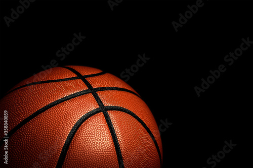 Basketball ball texture. Sport background