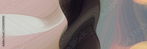 modern decorative waves backdrop with dark gray, very dark blue and old lavender colors. can be used as poster, card or background graphic © Eigens