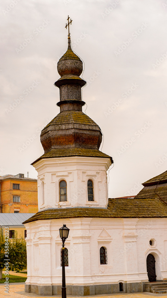 Original building of the St. Michael's Golden-Domed Monastery, a functioning monastery in Kiev, Ukraine.