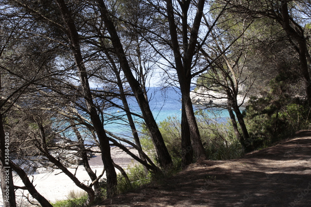 South coast of Menorca island