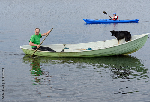 Fotografie Family on lake