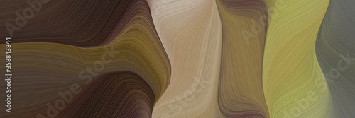 creative colorful waves background with old mauve, dark khaki and pastel brown colors. can be used as header or banner
