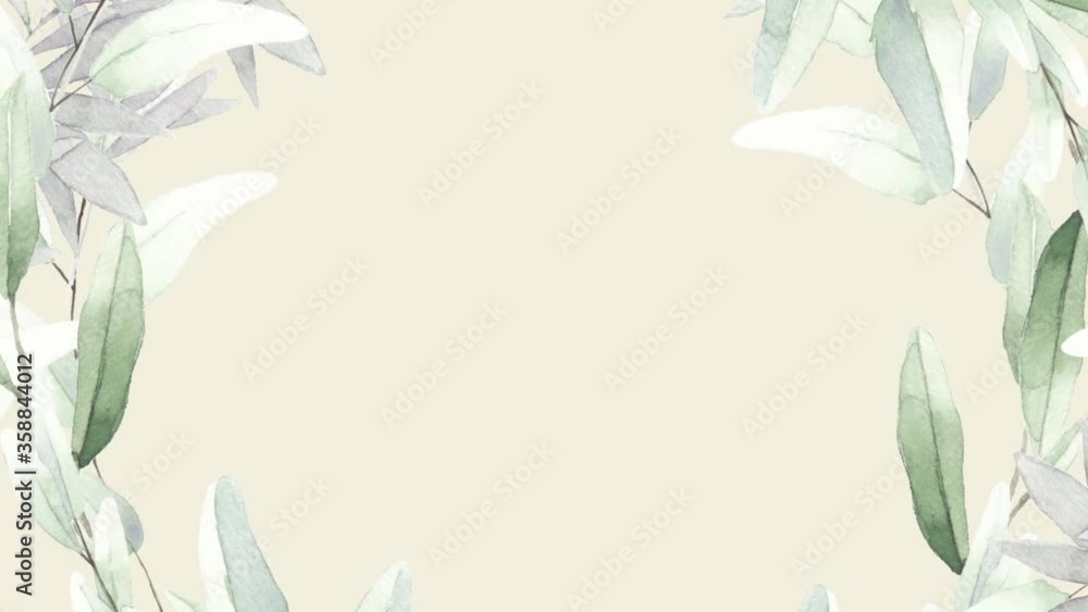 Delicate foliage illustration branches wreath frame spring leaves pastel light green natural nature beige watercolor greenery Delicate foliage illustration branches wreath frame spring leaves pastel light green natural nature beige watercolor greenery