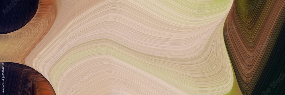 creative decorative waves header design with tan, very dark pink and brown colors. can be used as header or banner