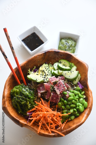 tune poké sushi bowl photo