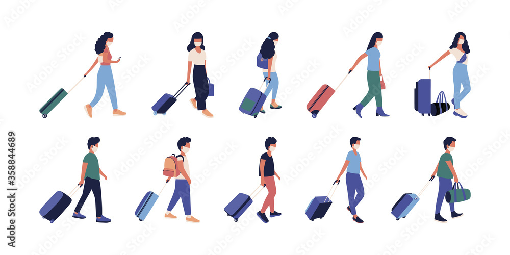 people with luggage