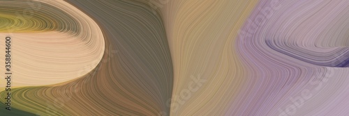 abstract decorative waves banner design with gray gray, burly wood and pastel purple colors. can be used as poster, card or background graphic © Eigens
