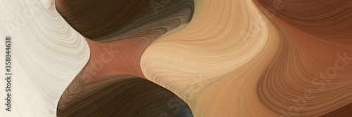 dynamic decorative curves header design with sienna, pastel gray and brown colors. can be used as header or banner