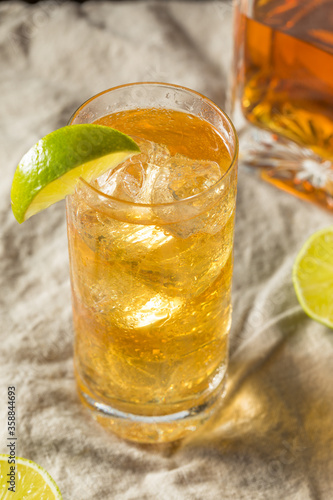 Boozy Whiskey Ginger Ale Cocktail