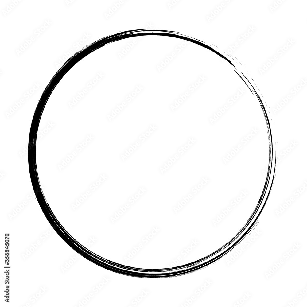Black abstract grunge circle. Trendy set design. Abstract geometric background. Watercolor style texture. Stamp texture. Ink hand drawn paint brush circle. Logo, label design element vector Black abstract grunge circle. Trendy set design. Abstract geometric background. Watercolor style texture. Stamp texture. Ink hand drawn paint brush circle. Logo, label design element vector