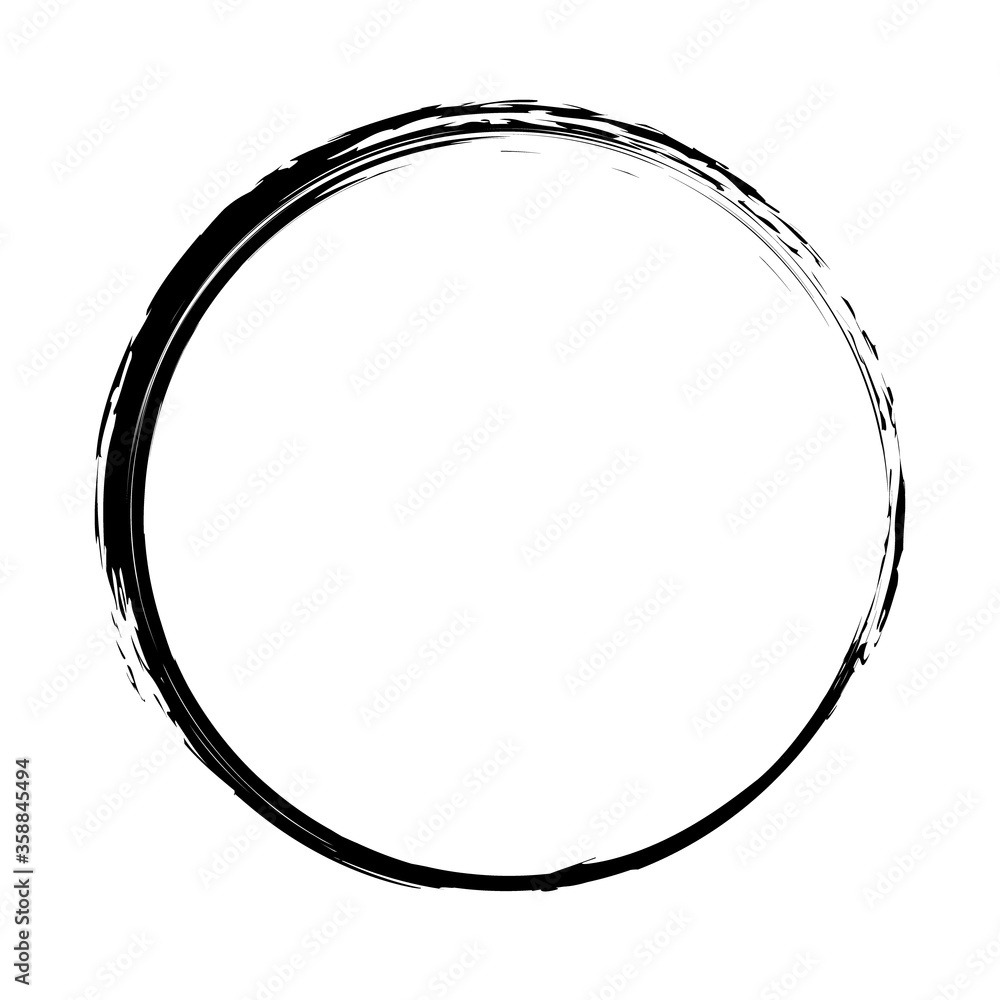 Black abstract grunge circle. Trendy set design. Abstract geometric background. Watercolor style texture. Stamp texture. Ink hand drawn paint brush circle. Logo, label design element vector Black abstract grunge circle. Trendy set design. Abstract geometric background. Watercolor style texture. Stamp texture. Ink hand drawn paint brush circle. Logo, label design element vector