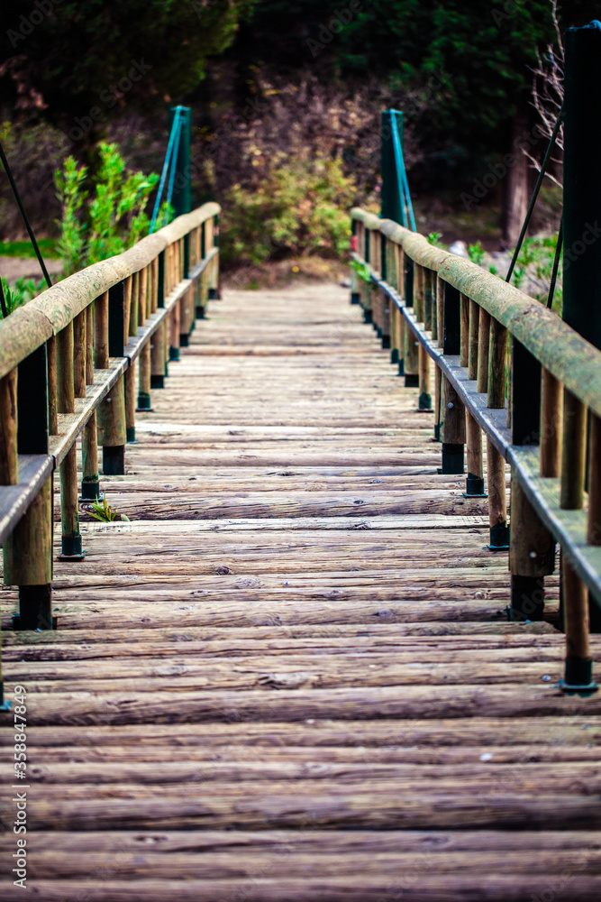 A Wooden Bridge Handmade Structure