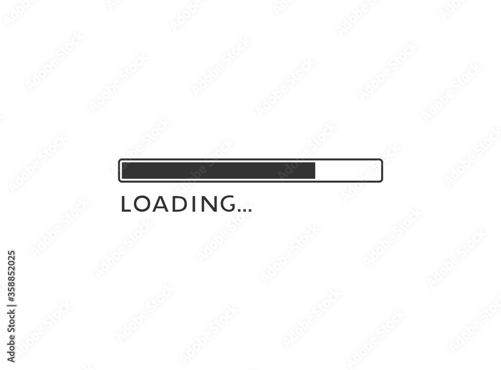 Design of elegant loading bar illustration Design of elegant loading bar illustration