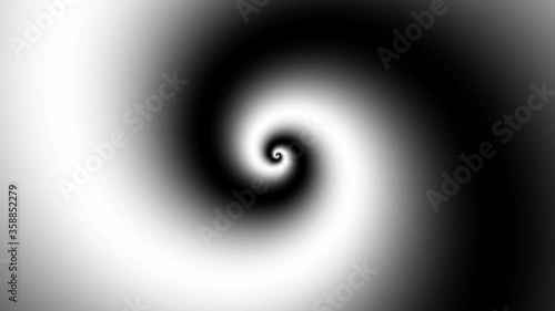 Abstract CGI motion background with hypnotic expanding/collapsing spiral (full HD 1920x1080, 30 fps).