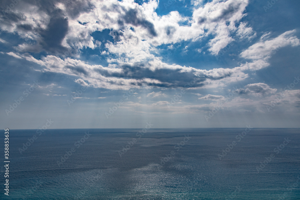 
mediterranean sea view from FiumeFreddo, Calabria, Italy