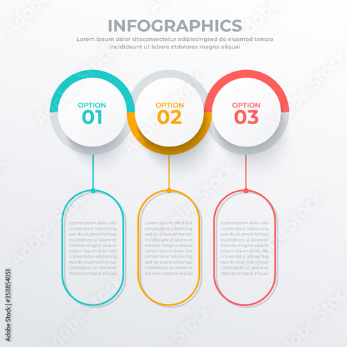 Business infographic template for web, banner and brochure : Vector Illustration