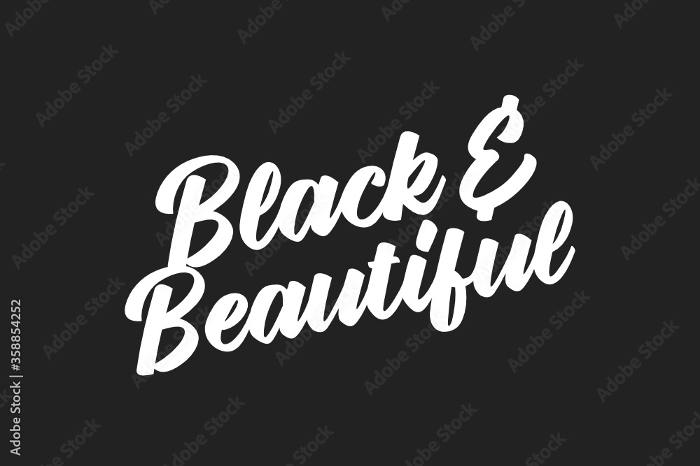 Black and Beautiful Typogrpahy Text Vector Illustration Background