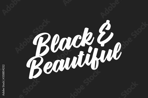 Black and Beautiful Typogrpahy Text Vector Illustration Background