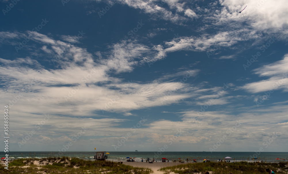 clouds over the sky