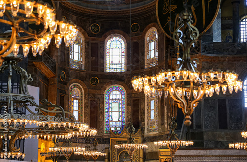 Fotografia Hagia Sophia Museum in Istanbul, Turkey