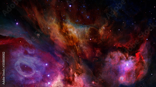 Fototapeta Naklejka Na Ścianę i Meble -  Magenta nebulae. Elements of this image furnished by NASA