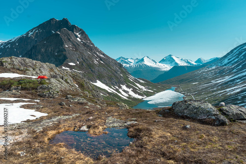 veiw in the norwegian mountains