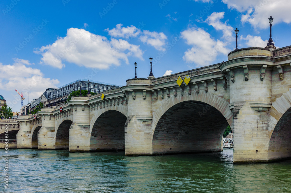 It's The oldest bridge of Paris, Pont Neuf (New bridge)