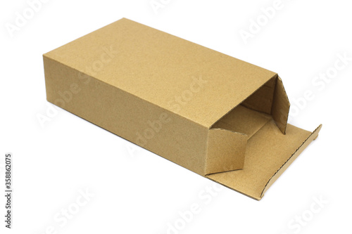 Cardboard box isolated on white © Michael